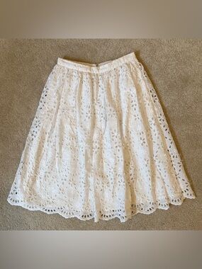 J.Crew lined eyelet while skirt 2